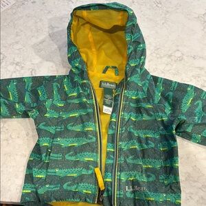 L.L. Bean Kids' Alligator Print Rain Jacket